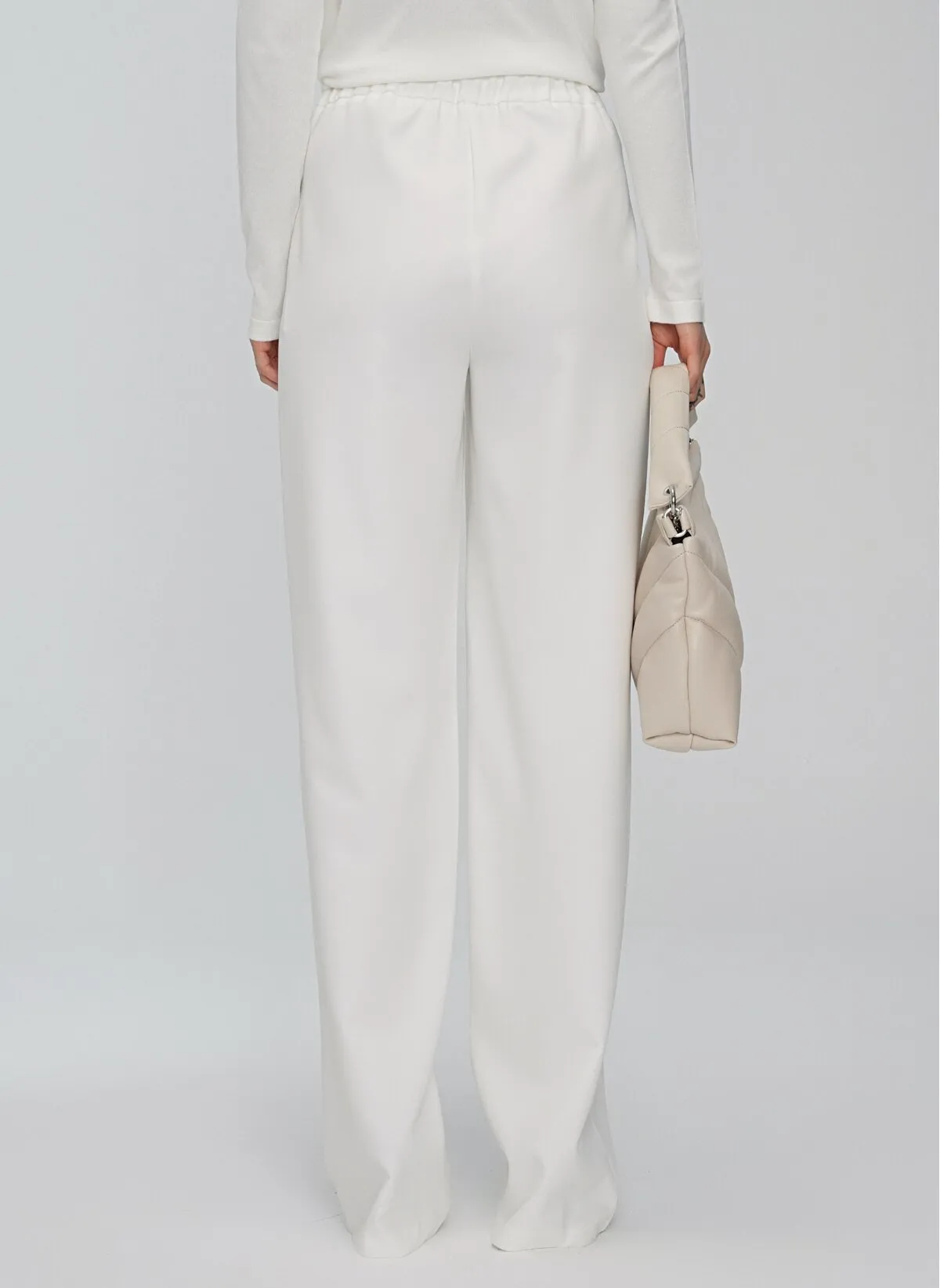 13781 Ecru Wide Leg Pants