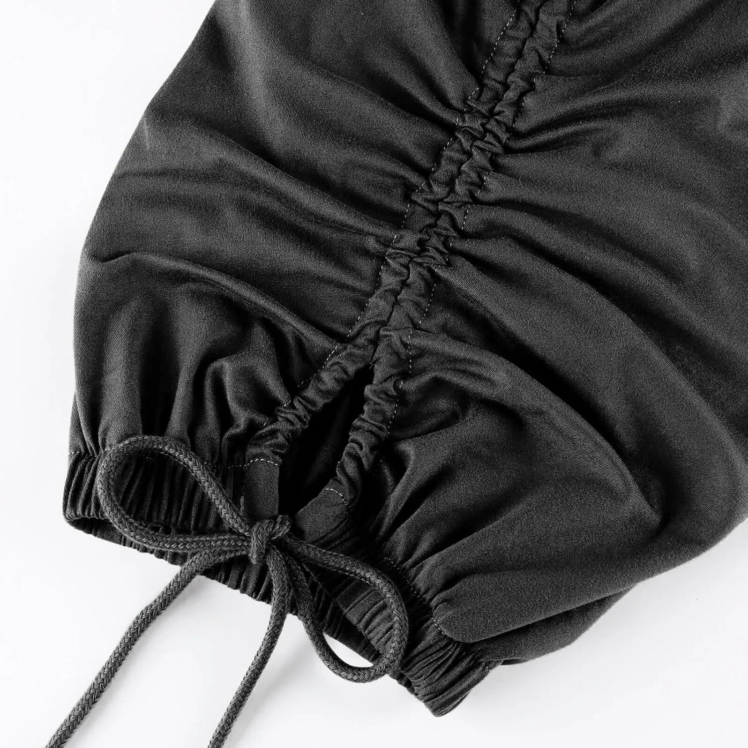 Capri Harem Pants for Women Baggy Side Drawstring Beach Pants Pleated Loose Lounge Trousers 2025 Streetwear