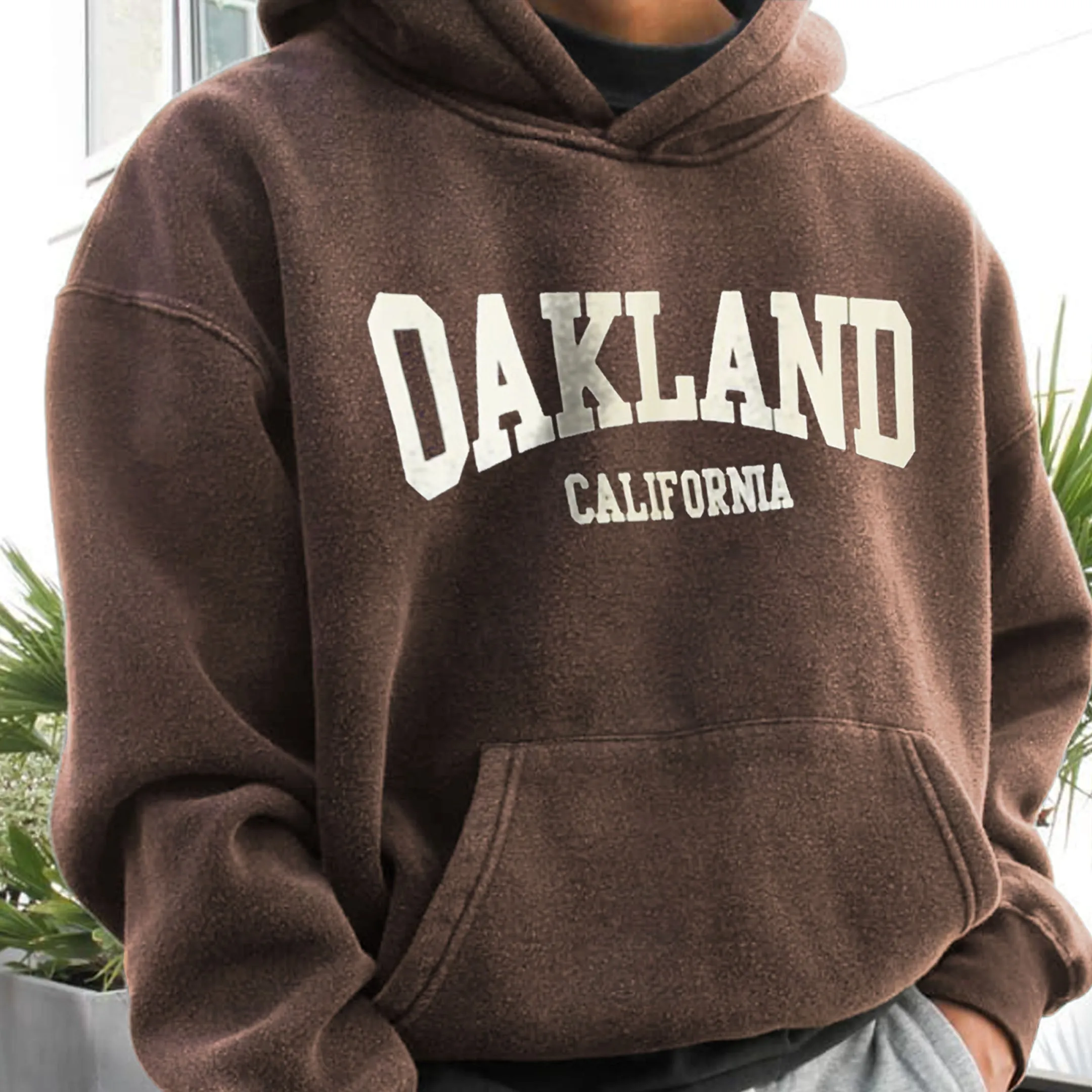Casual Print Hoodie