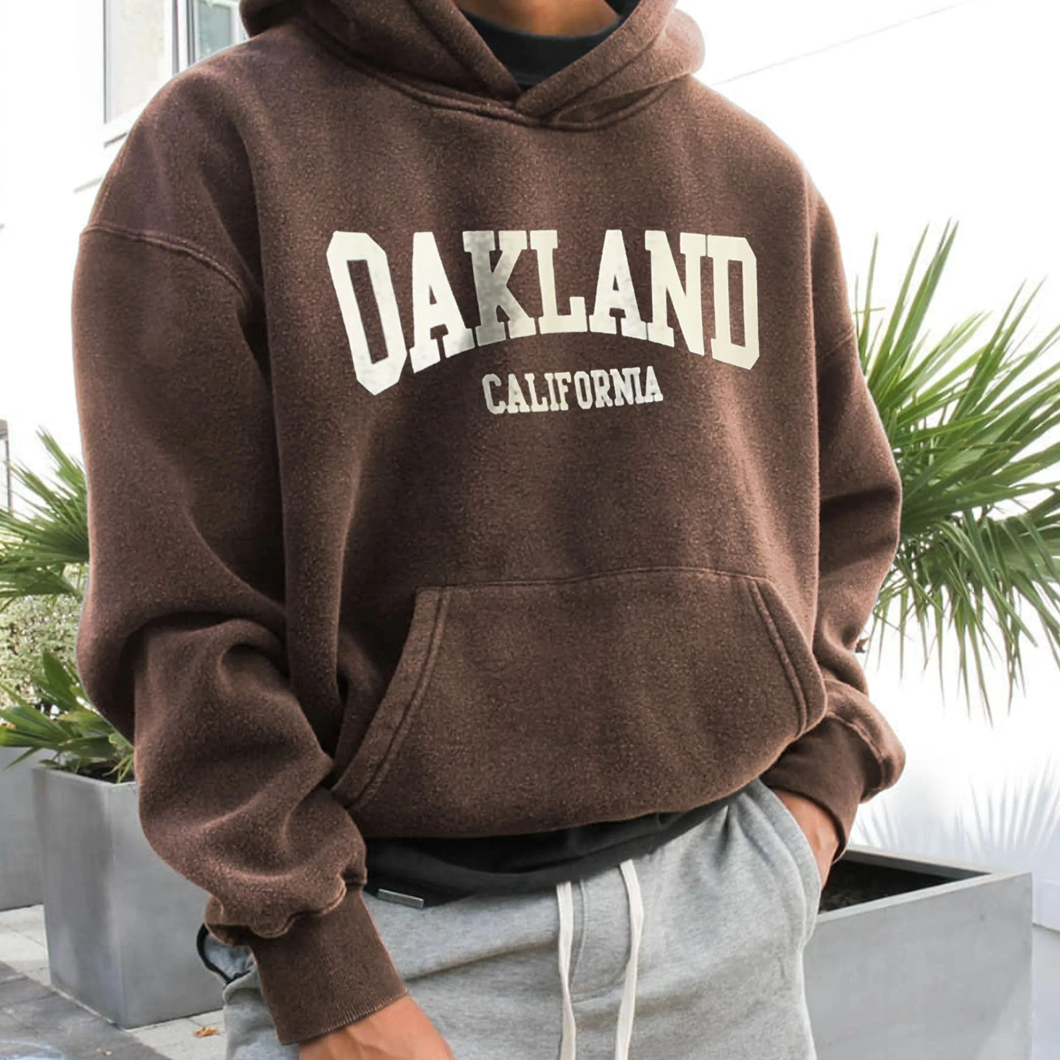 Casual Print Hoodie