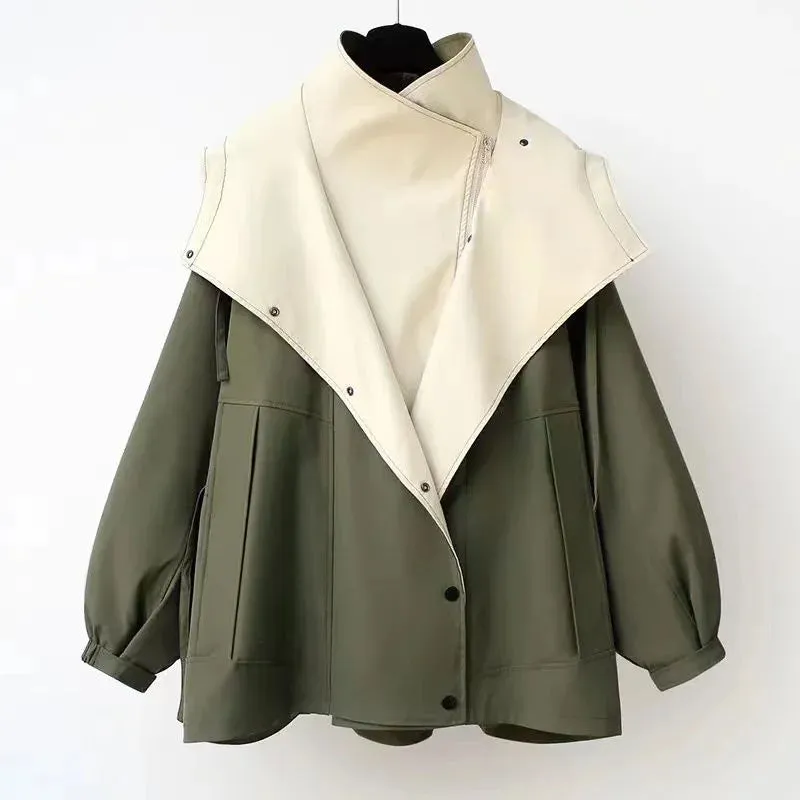 DOROTHY | Oversized Lapel Wind Trench Coat