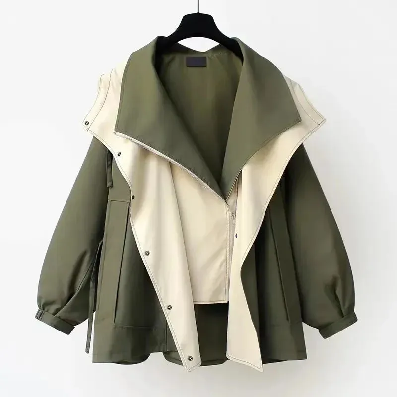 DOROTHY | Oversized Lapel Wind Trench Coat