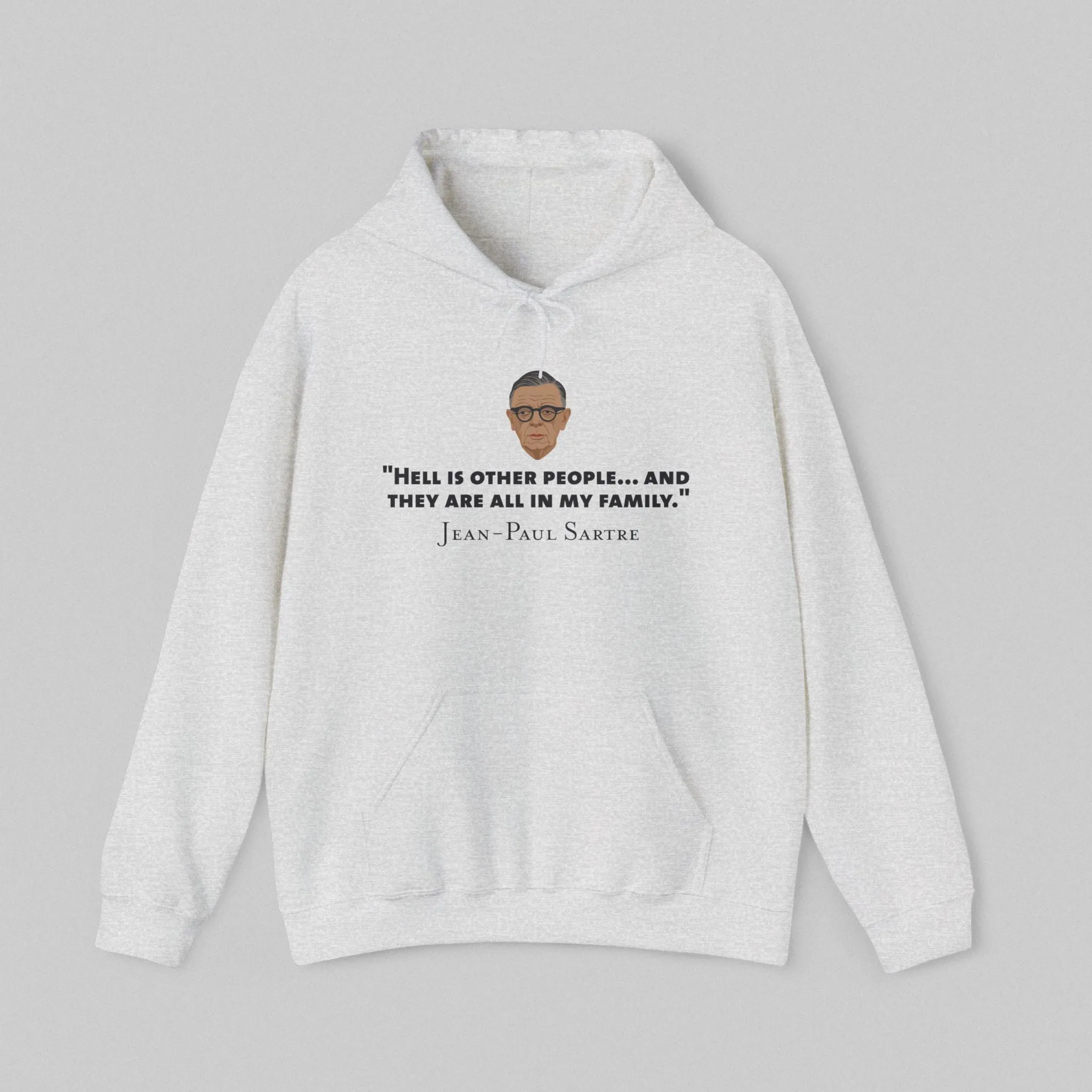 Hell is other people - Sartre Men's Hoodie