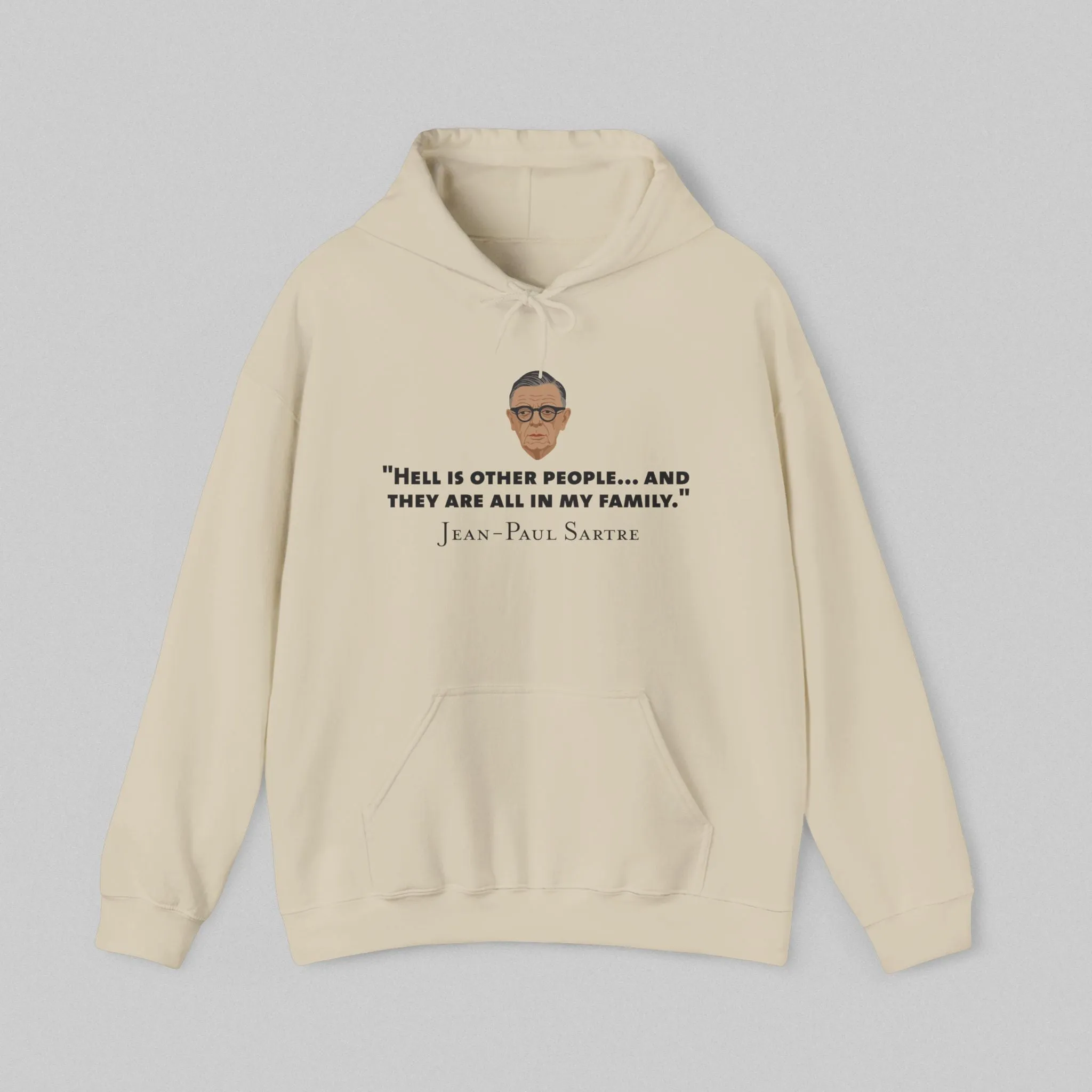 Hell is other people - Sartre Men's Hoodie