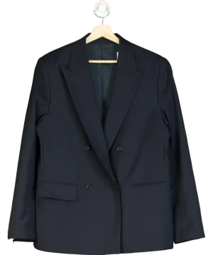 J.Lindenberg Blue Delano-voyager Wool Blazer UK L
