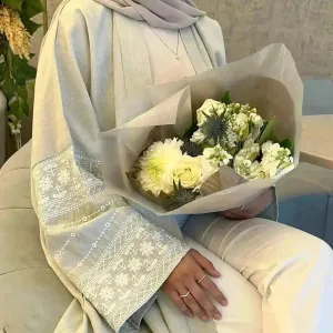 Luxurious Embroidered Cardigan Robe for middle east