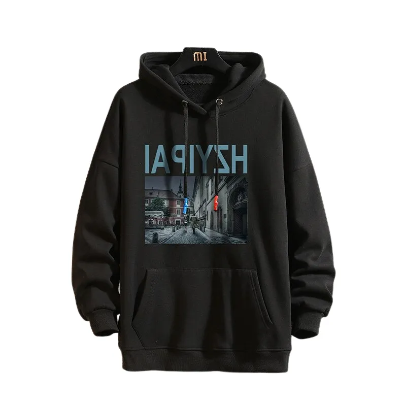 Men's Casual Thicken Printed Hoodie