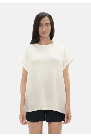 Muscat Bold Shoulder T-Shirt White