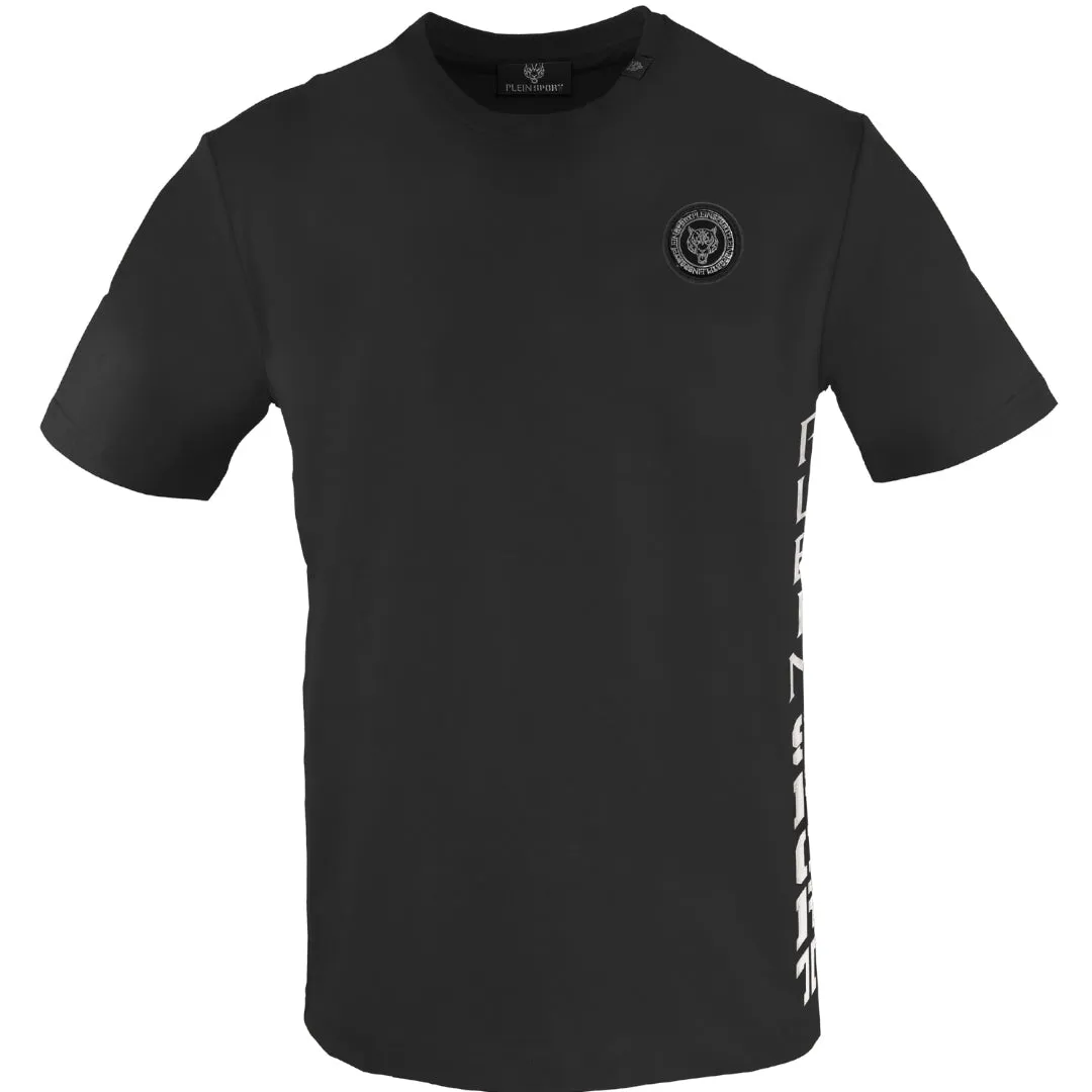Plein Sport Bold Side Logo Black T Shirt