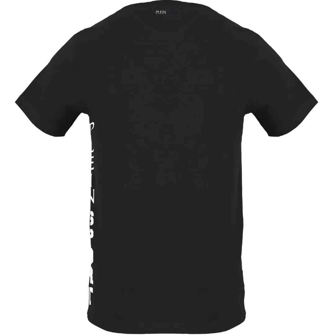 Plein Sport Bold Side Logo Black T Shirt