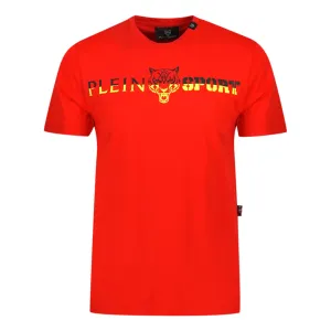 Plein Sport Bold Split Logo Red T-Shirt
