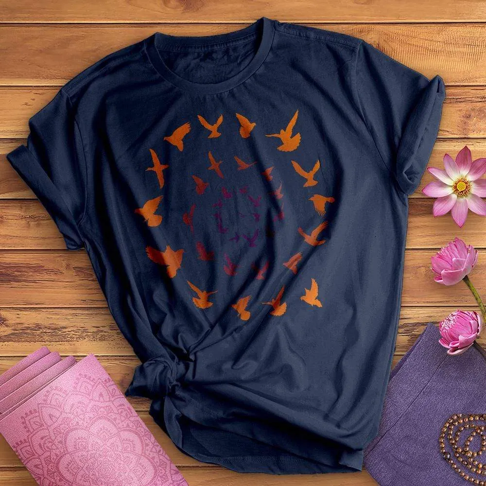 Spiral Birds Tee