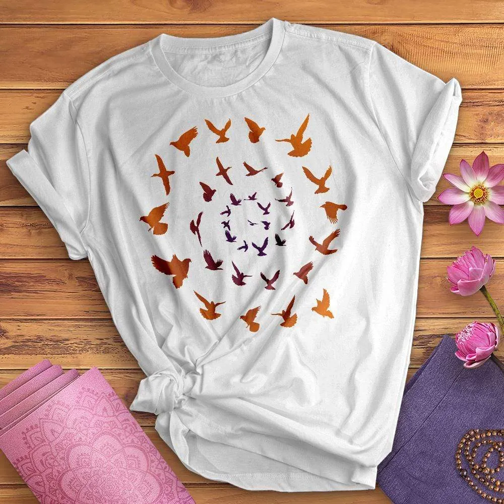 Spiral Birds Tee
