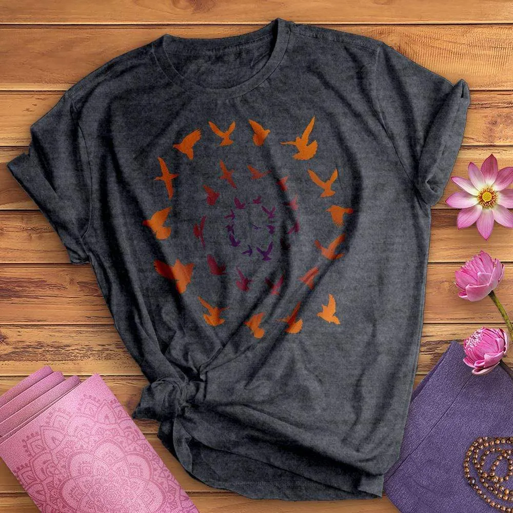 Spiral Birds Tee