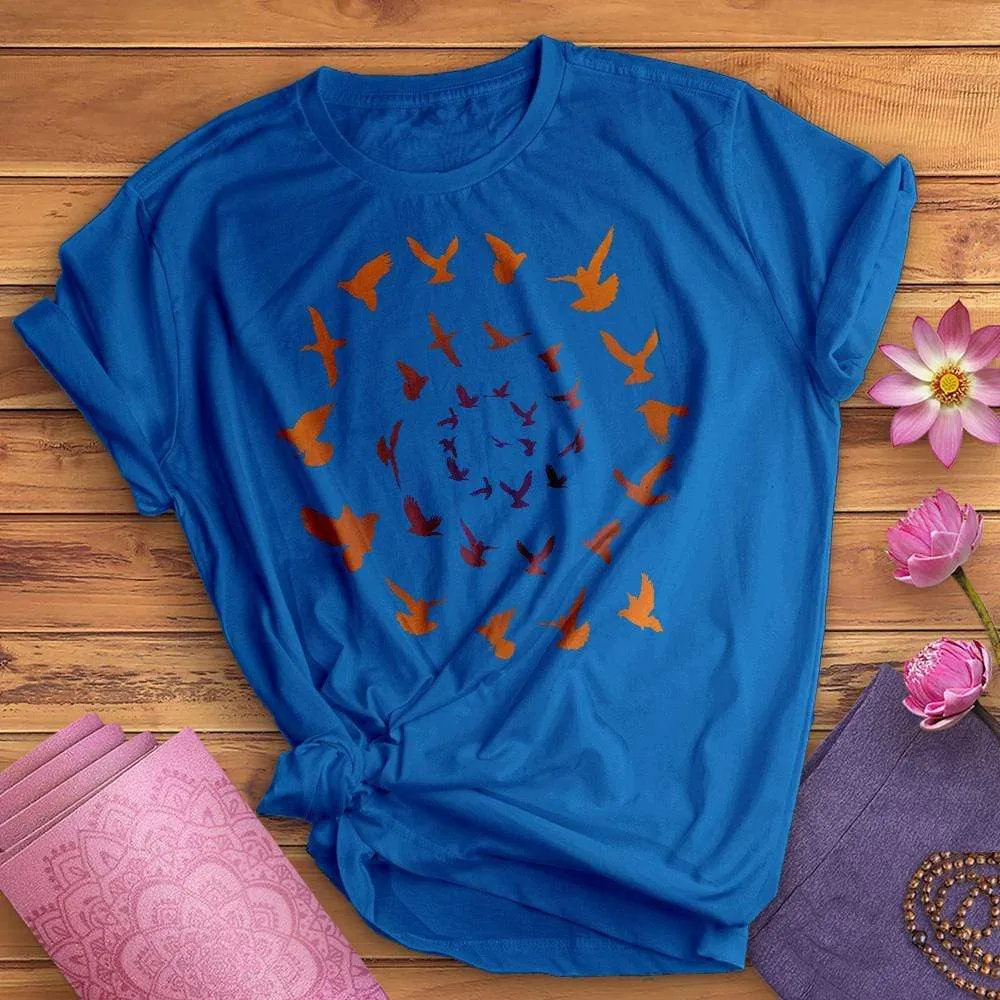 Spiral Birds Tee