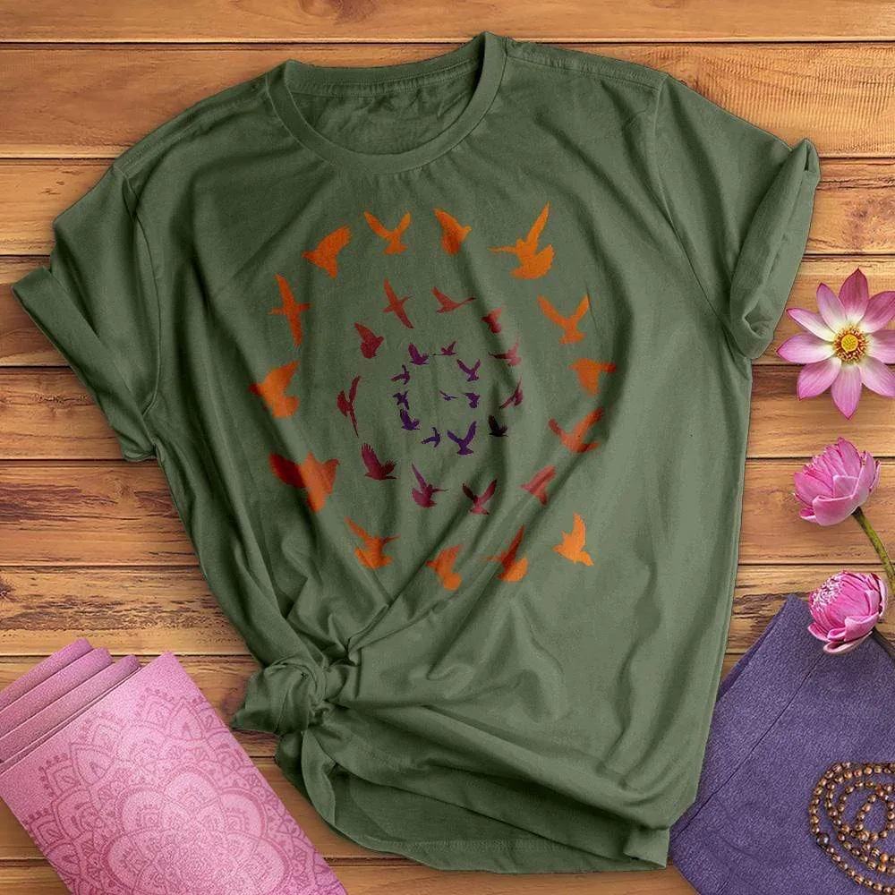 Spiral Birds Tee