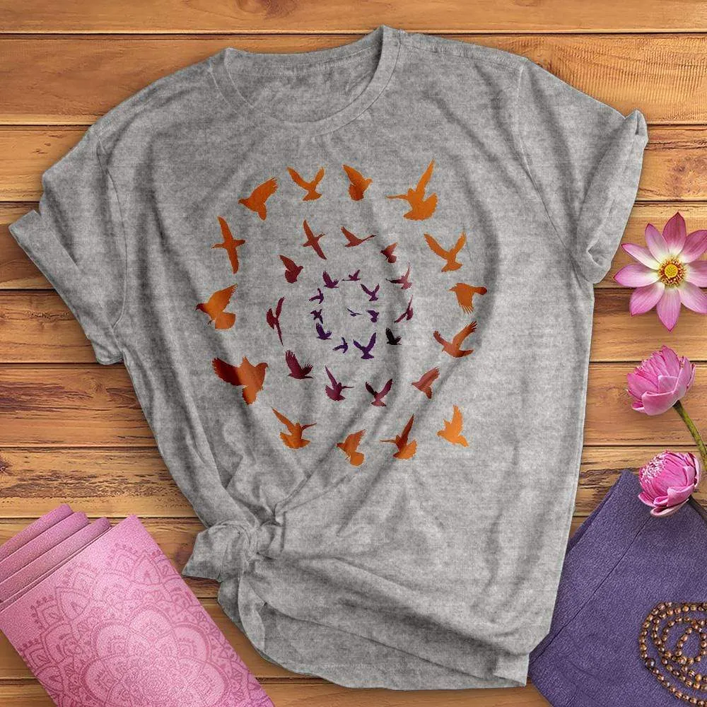 Spiral Birds Tee
